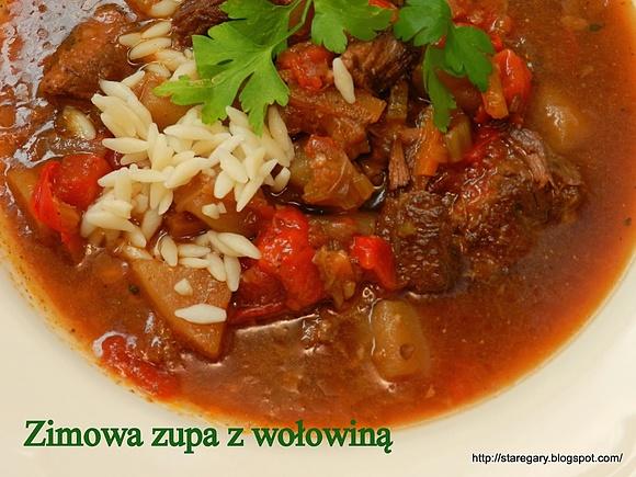 Zimowa zupa z wołowiną