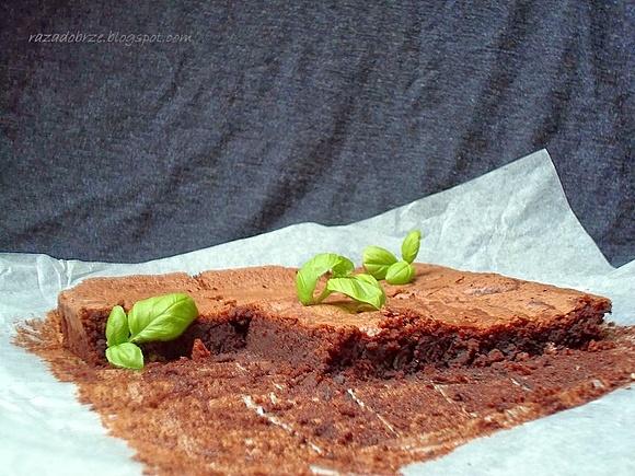 Brownie bazylio-cytrynowe