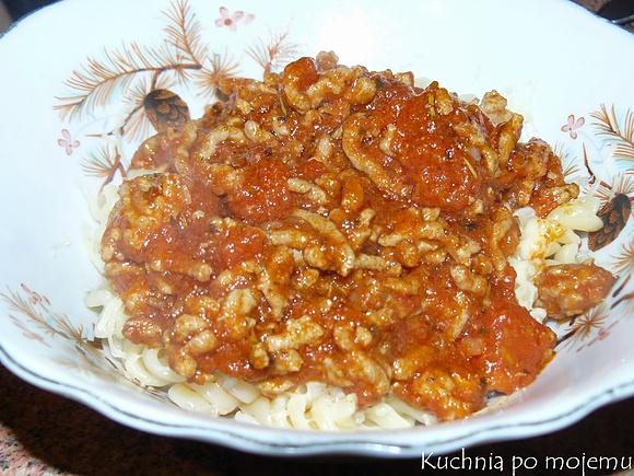 Zakręcone spaghetti z szynki wieprzowej