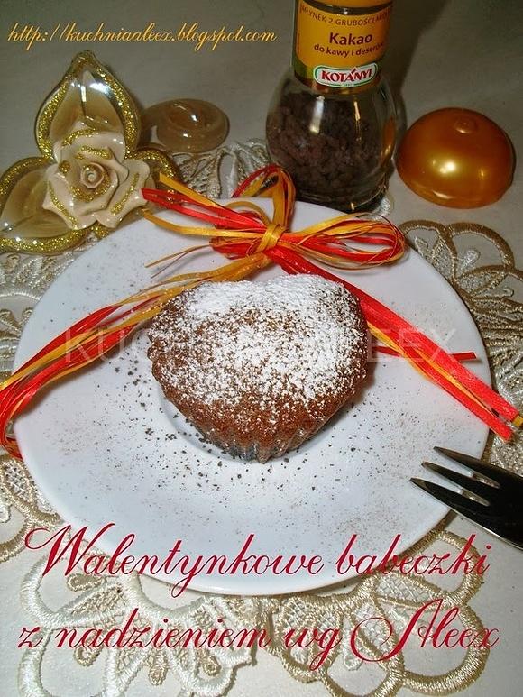 Walentynkowe babeczki z nadzieniem