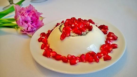 Panna Cotta z granatem