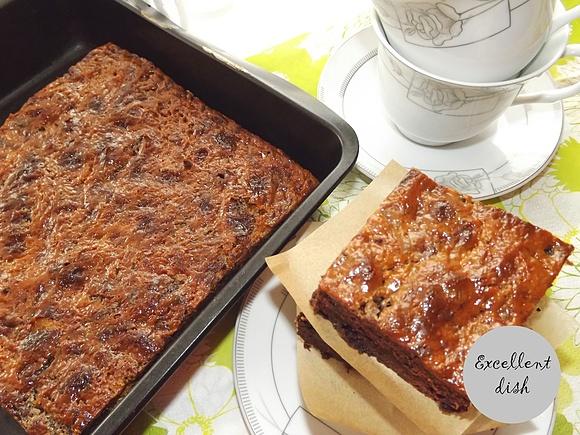 Brownie z masą kajmakową