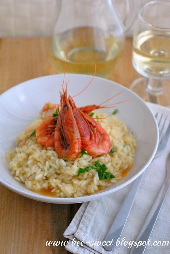 Risotto z krewetkami i kolendrą