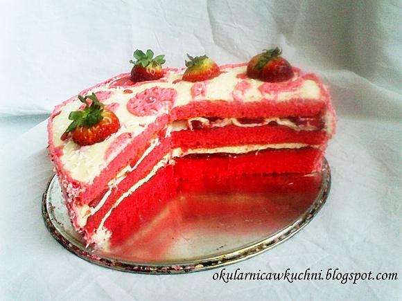Walentynkowy tort