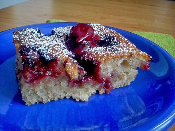 Ciasto bananowe z wiśniami