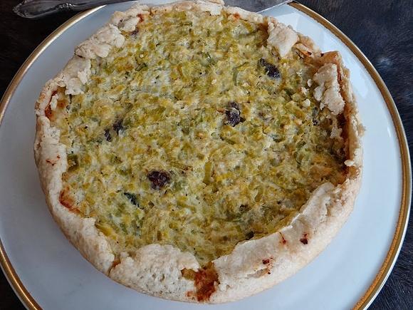 Quiche z porami i ricottą