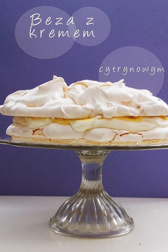 Beza z kremem cytrynowym lemon curd