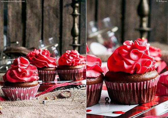 Babeczki cynamonowe z kremem red velvet