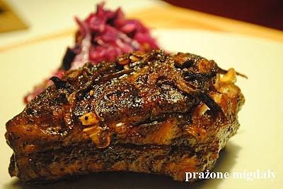 Żeberka pieczone w miodzie