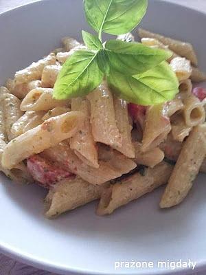 Penne z kremowym pesto