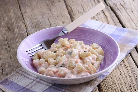 Gnocchi ze świeżym łososiem i ricottą