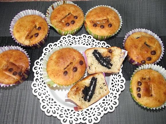 Słodkie muffiny z Oreo i krówką