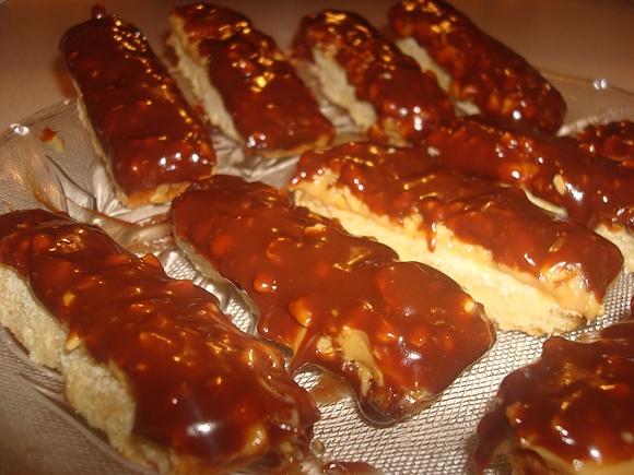 Batonik a’la Twix z orzeszkami