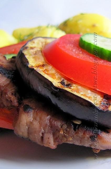 Grillowana wieprzowina z bakłażanem