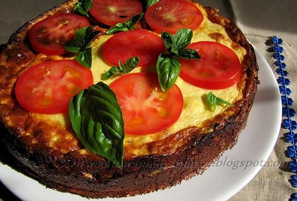 Tarta ze szpinakiem i serem białym