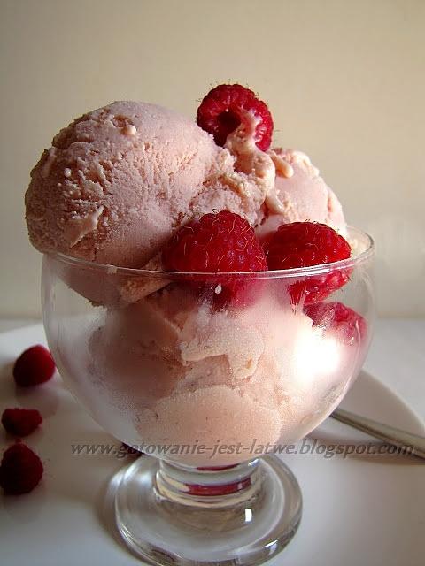 Lody malinowe