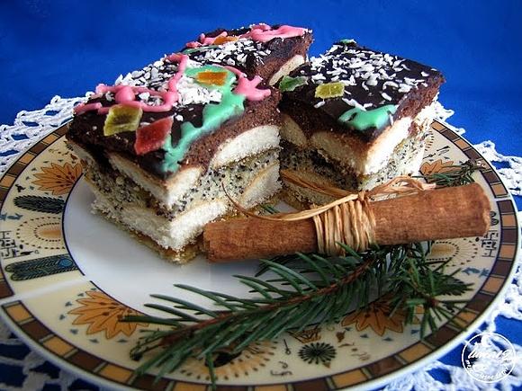 Kantyczka – ciasto na wigilię z makiem i biszkoptami