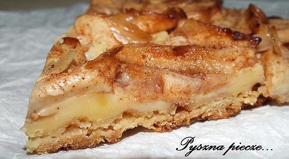 Tarta serowo-migdałowo-jabłkowa