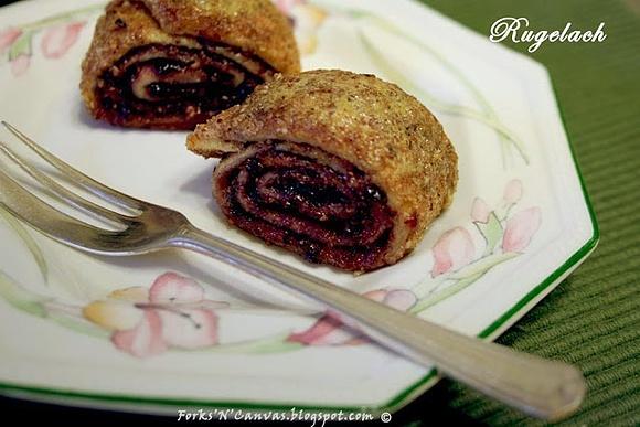 Rugelach z truskawkowym nadzieniem