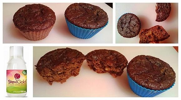 Czekoladowe muffinki z bananem