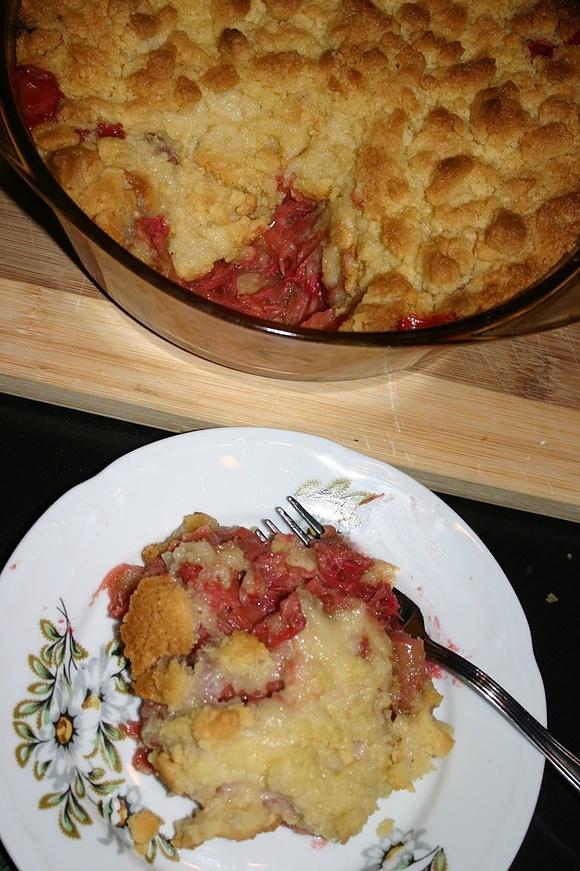 Rabarbarowe crumble