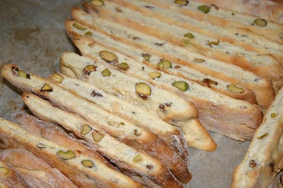 Cytrynowe Cantucci z pistacjami