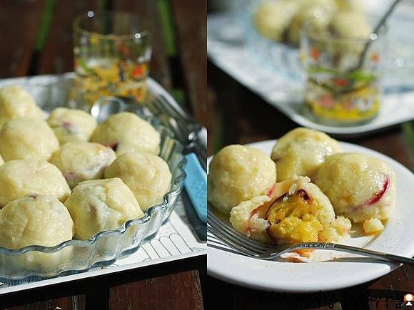 Knedle ze śliwkami i ziemniaczanym ciastem