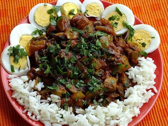 Curry z pieczarek