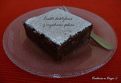 Ciasto daktylowe z orzechami pekan