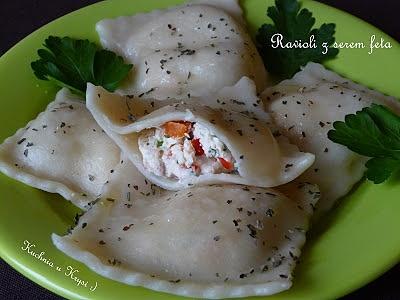 Ravioli z serem feta