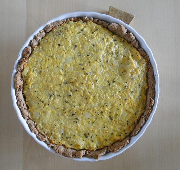 Tarta kalafiorowa na kruchym cieście