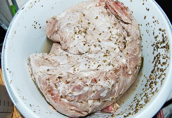Pieczony schab i szynka