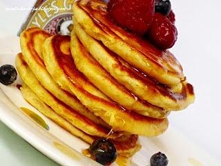 Razowe mini pancakes