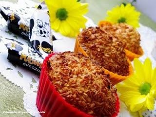 Muffiny z krówkami i kokosem