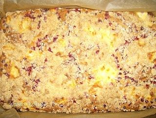 Ciasto drożdżowe z porzeczkami i serem