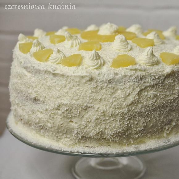 Tort Pina Colada ananasowo-kokosowy