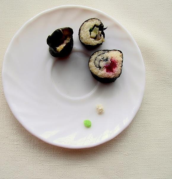 Sushi po polsku z kaszą jaglaną