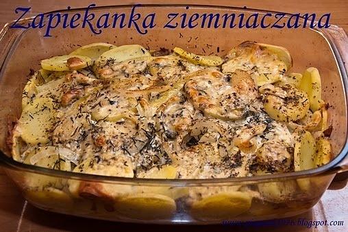 Zapiekanka ziemniaczana z mięsem, serem i koperkiem