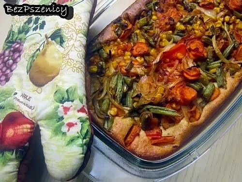 Zapiekanka warzywna z ciastem gryczanym