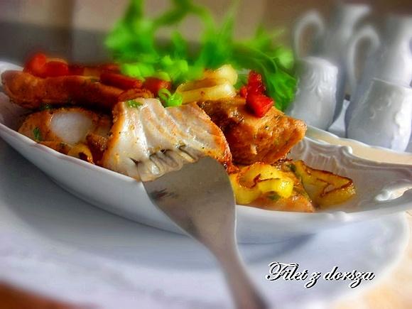 Filet z dorsza na bazie sosu sojowego