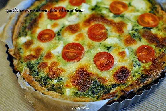 Quiche ze szpinakiem a'la szpanakopita