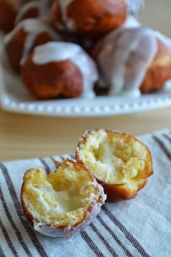 Mini pączki z czekoladą
