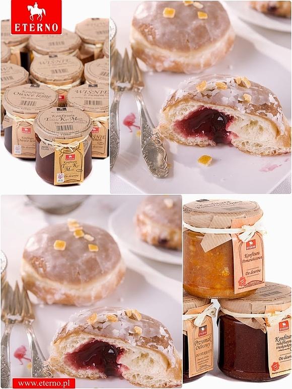 Domowe pączki z konfiturami