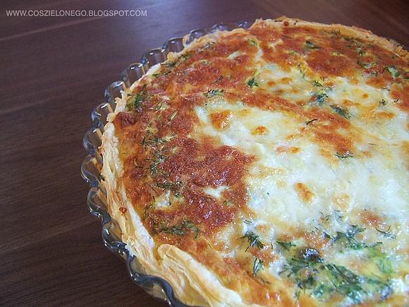 Tarta z łososiem i mozzarellą według Pascala
