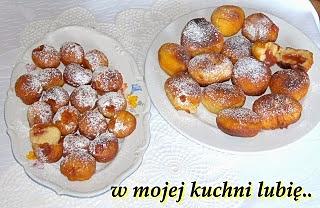 Lekkie i puszyste małe oraz duże pączki