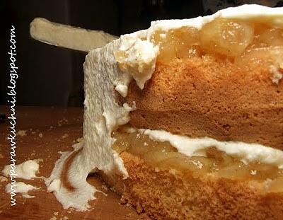 Jabłkowy tort na 35. rocznicę ślubu.