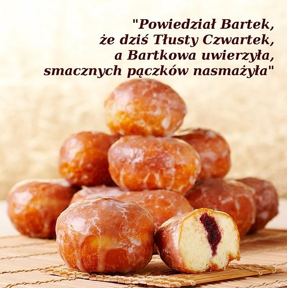 Tłusty czwartek tradycyjne polskie pączki z różą