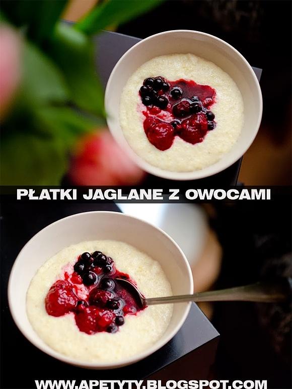 Płatki jaglane z owocami na śniadanie