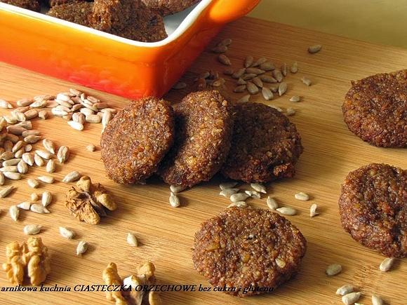 Ciasteczka orzechowe bez glutenu i cukru