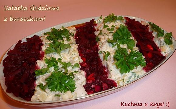 Sałatka śledziowa z buraczkami